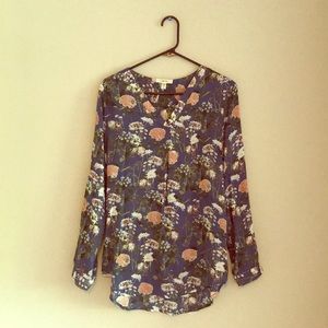 Come Blu from Stitch Fix blue floral blouse